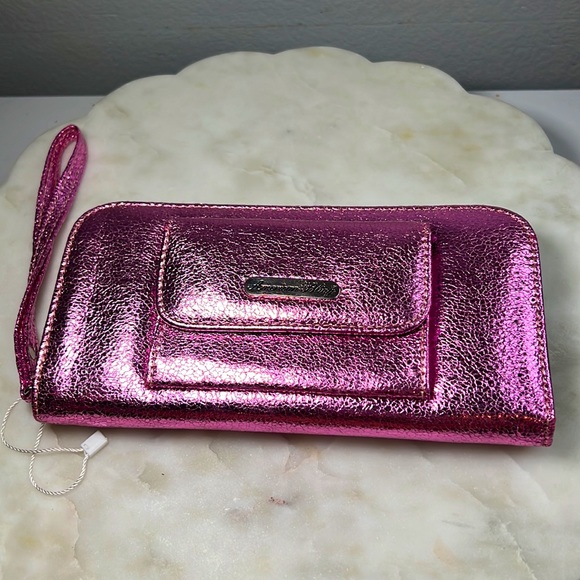 American Bling Pink metallic wallet - Picture 10 of 16